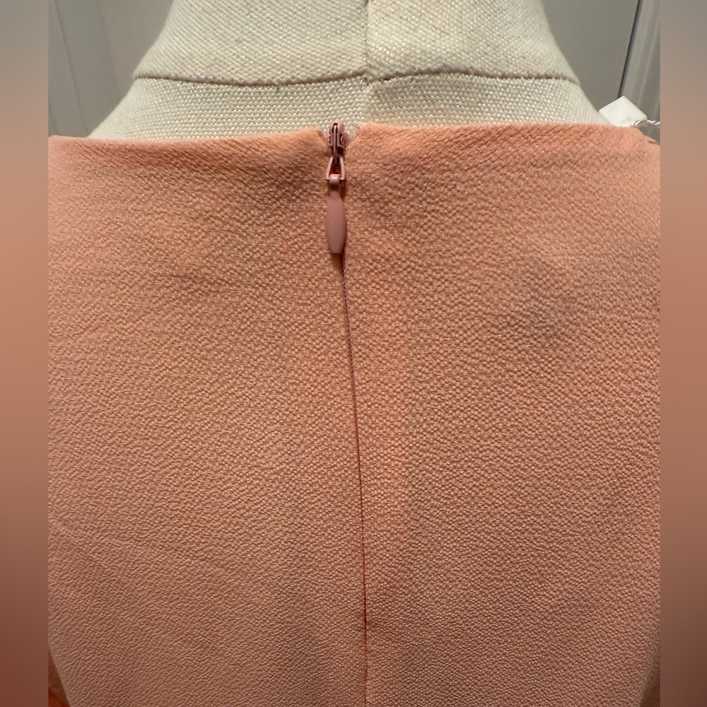 Peach V-Neck Ruffle Sleeve Dress - Picture 5 of 12